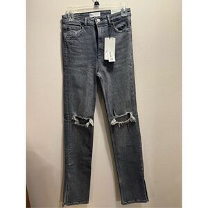New Zara | Pants & Jeans | High Rise Full Length Split Distressed Women’s Jeans